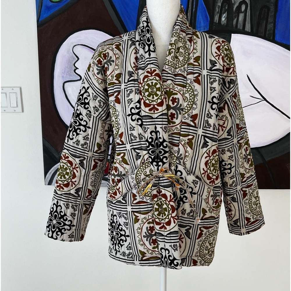 FASHION HANDMADE QUILTED JACKET SIZE M